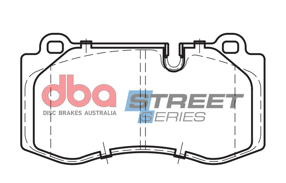 Ss Street Series Brake Pads Mercedes-Benz S Class/E Class 2003 2013 Front(suits Wear Sensor DBAWS1105 ) DB2057SS - DBA
