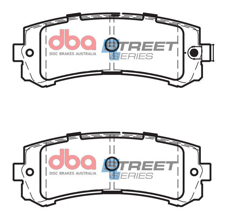 Ss Street Series Brake Pads Nissan Patrol Y61 4.8L/2002-> Rear DB2060SS - DBA