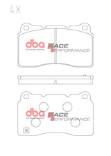 Race Brake Pads Alfa Honda Maserati Volvo Front DB2067RP - DBA | Universal Auto Spares