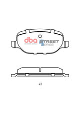 Ss Street Series Brake Pads Alfa Romeo 159 Giulietta Spider 2007-2012 Rear DB2068SS - DBA | Universal Auto Spares
