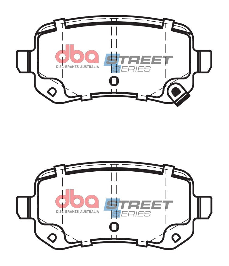 Ss Street Series Brake Pads Chrysler Grand VOYAGER/2007-> Rear DB2152SS - DBA