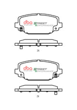 Sp Performance Brake PadsDodge Journey Suitable For 328MM Rotor 2012-> Rear DB2153SP - DBA