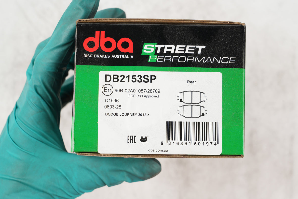 Sp Performance Brake PadsDodge Journey Suitable For 328MM Rotor 2012-> Rear DB2153SP - DBA