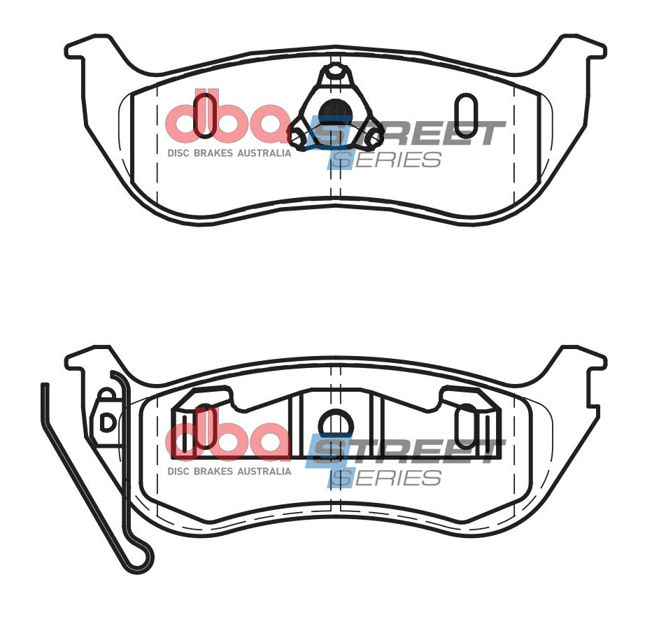 Ss Street Series Brake Pads Jeep CHEROKEE/2002-2008 Rear DB2163SS - DBA