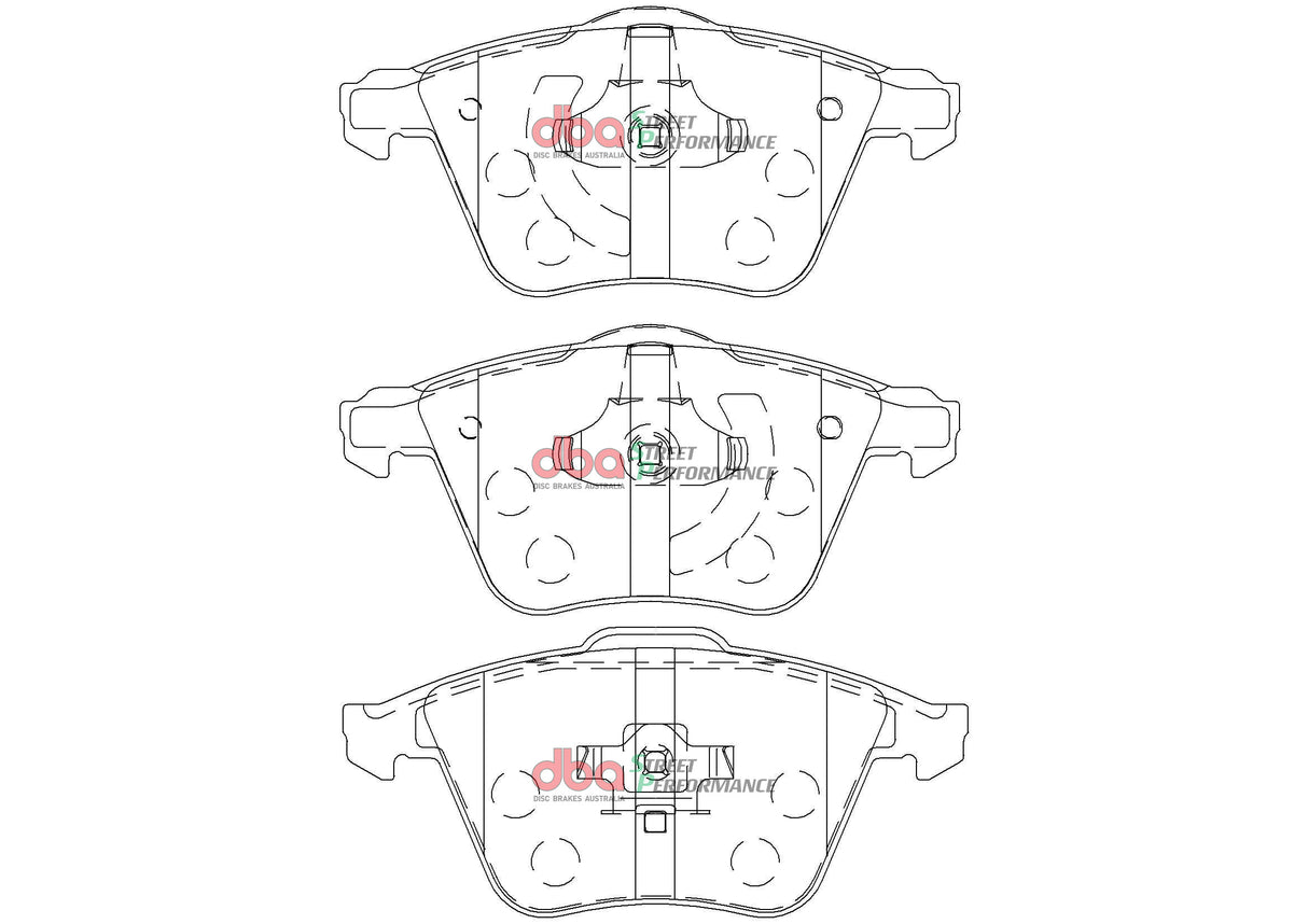 Sp Performance Brake Pads Ford Focus XR5 Lv/Mazda 3 Mps Bk Bl 2006-2014 Front DB2176SP - DBA