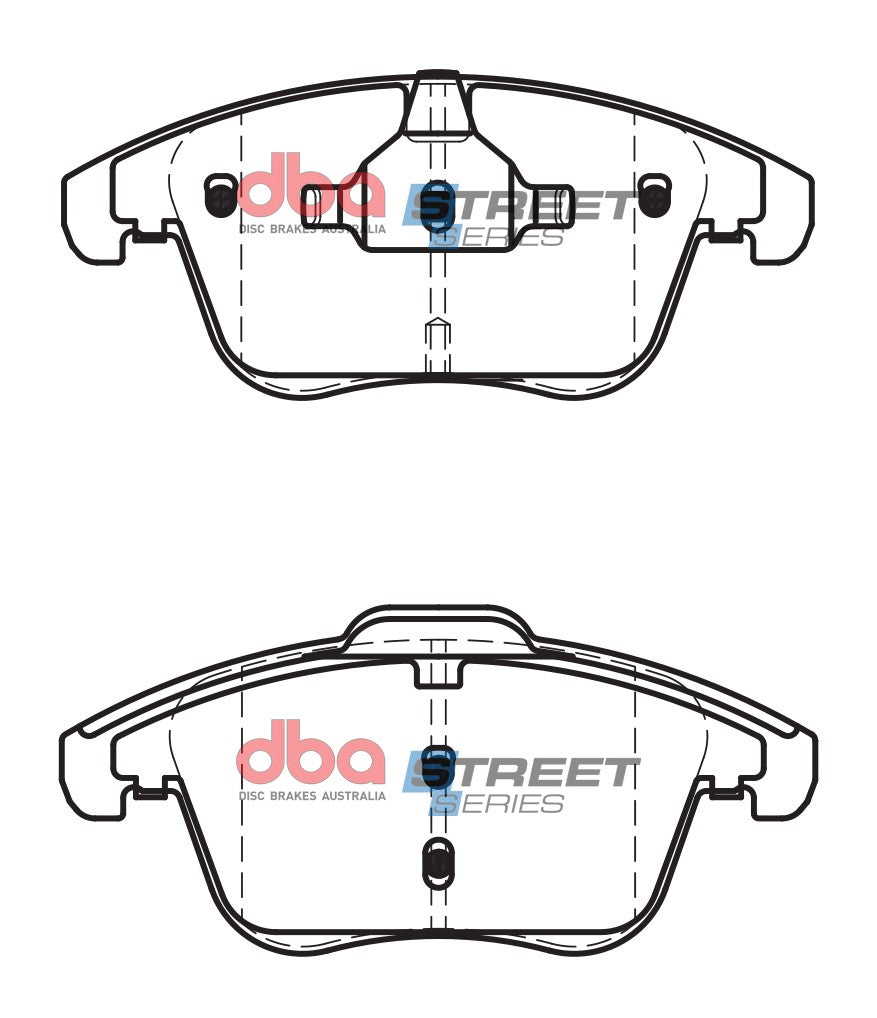 Ss Street Series Brake Pads Audi 2007 On Front(suits Wear Sensor DBAWS1126 ) DB2184SS - DBA