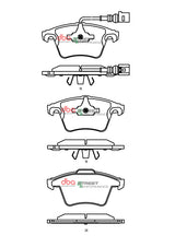 Sp Performance Brake PadsVolkswagen Touareg Pr 1LB 2003 2015 Front DB2199SP - DBA | Universal Auto Spares
