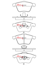 Race Brake Pads Audi 2005 On Front DB2210RP - DBA | Universal Auto Spares