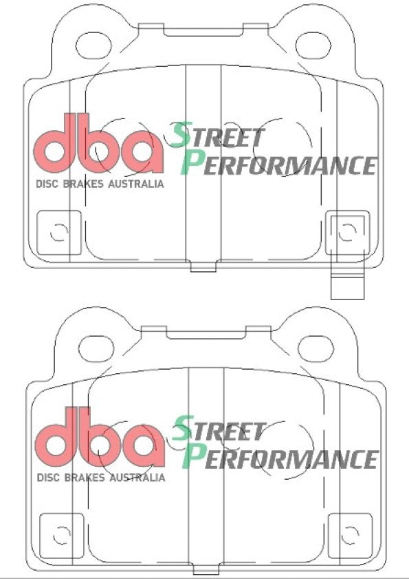 Sp Performance Brake Pads Mitsubishi Evo 10 Rear DB2215SP - DBA