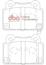 Xp Performance Brake Pads Mitsubishi Evo 10 Rear DB2215XP - DBA
