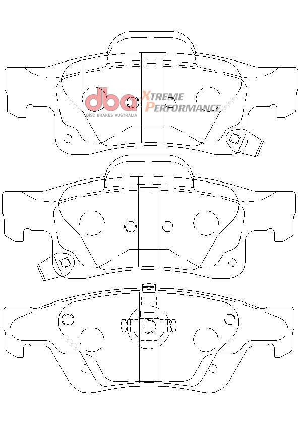 Xp Performance Brake Pads Jeep Grand Cherokee Wk Rear DB2217XP - DBA