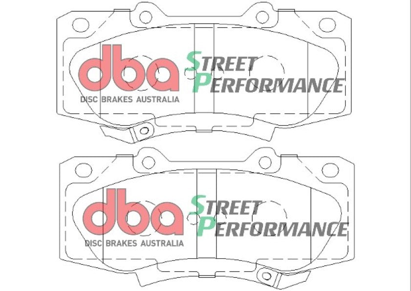 Sp Performance Brake Pads Toyota Hi Lux 2011 On Front DB2221SP - DBA