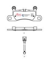 Ssev Street Series Brake Pads Porsche Cayenne CAYENNE9YA 9YB 92A 2011-> Rear DB2229SSEV - DBA | Universal Auto Spares