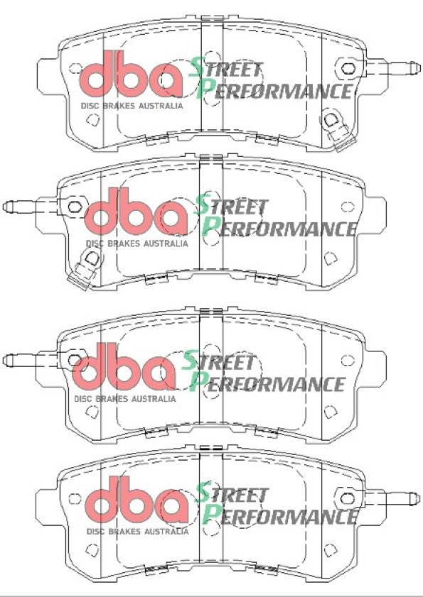 Sp Performance Brake Pads Nissan Patrol Y62 Rear DB2244SP - DBA