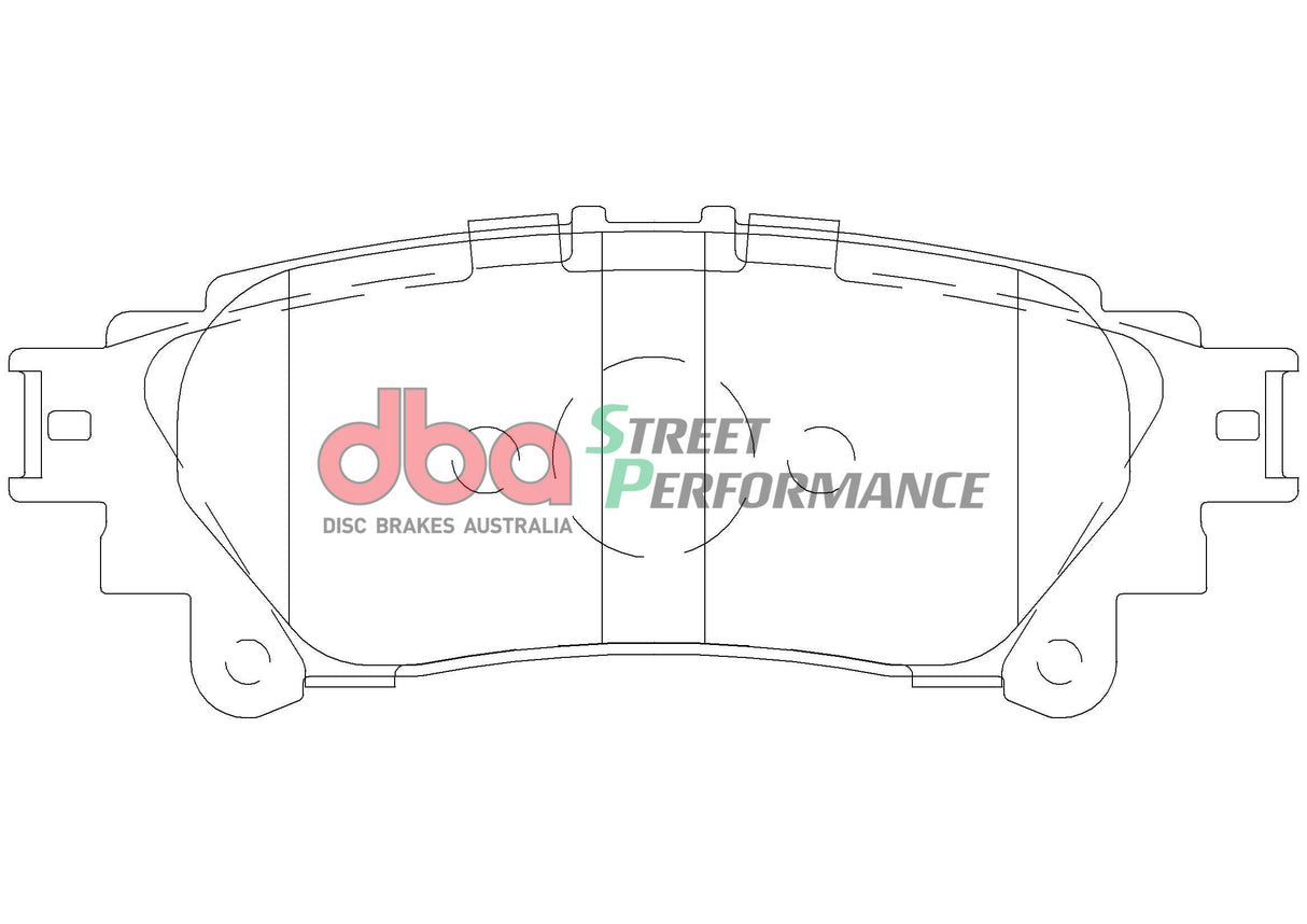 Sp Performance Brake Pads Toyota Kluger GSU55R 2014-2017 Lexus Rx Rear DB2245SP - DBA