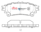Ssev Street Series Brake Pads Toyota Crown/Mirai/Sienta Hybrid 2015 On/Prius A & V Hybrid 2012 On/Lexus H DB2245SSEV - DBA | Universal Auto Spares