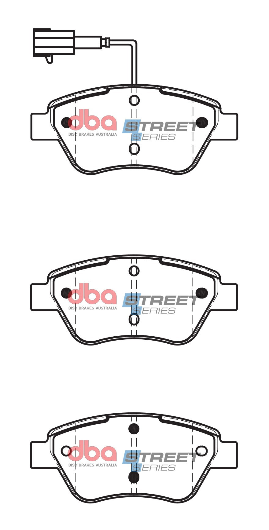 Ss Street Series Brake Pads Fiat 500 2007 On Front DB2258SS - DBA
