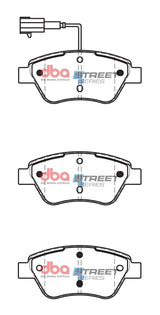Ss Street Series Brake Pads Fiat 500 2007 On Front DB2258SS - DBA | Universal Auto Spares