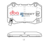 Ssev Street Series Brake Pads Tesla Roadster 2012 On/Model S 2014 On/Model X 2016 On Rear DB2260SSEV - DBA | Universal Auto Spares