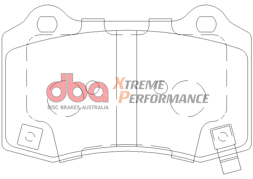 Xp Performance Brake Pads Ford Xr/Holden Ss Redline/Chrysler 300C SRT8 Rear DB2260XP - DBA