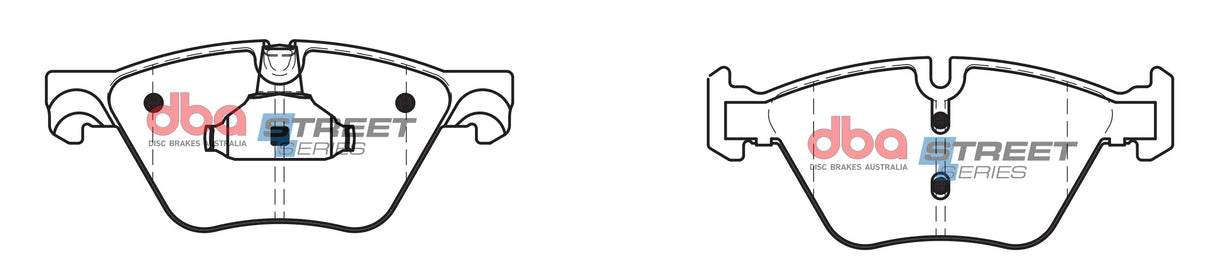 Ss Street Series Brake Pads Bmw 5 Series 2010 On Front(suits Wear Sensor DBAWS1057 ) DB2295SS - DBA