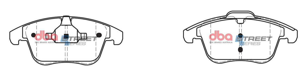 Ss Street Series Brake Pads Citreon C5/PEUGEOT 407/508 2009 On Front DB2296SS - DBA