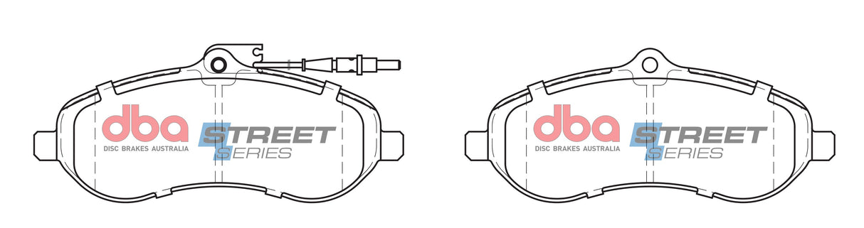 Ss Street Series Brake Pads Citreon Jumpy/Fiat Scudo/Peugeot Expert/Toyota Proace Front DB2326SS - DBA