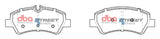 Ss Street Series Brake Pads Ford Transit Custom 2012 On Rear DB2329SS - DBA | Universal Auto Spares