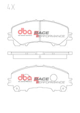 Race Brake Pads Nissan Skyline 370Z Z/Inifinti Fx G M Q Series. 2008 -> Front DB2341RP - DBA | Universal Auto Spares