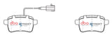 Ss Street Series Brake Pads Alfa Giulietta 2010 On Rear DB2344SS - DBA | Universal Auto Spares