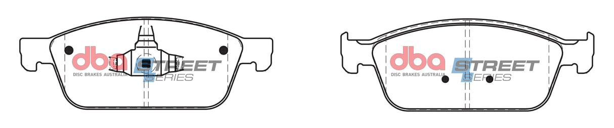 Ss Street Series Brake Pads Volvo V50/MAZDA 3/FORD Focus/Kuga Front DB2353SS - DBA
