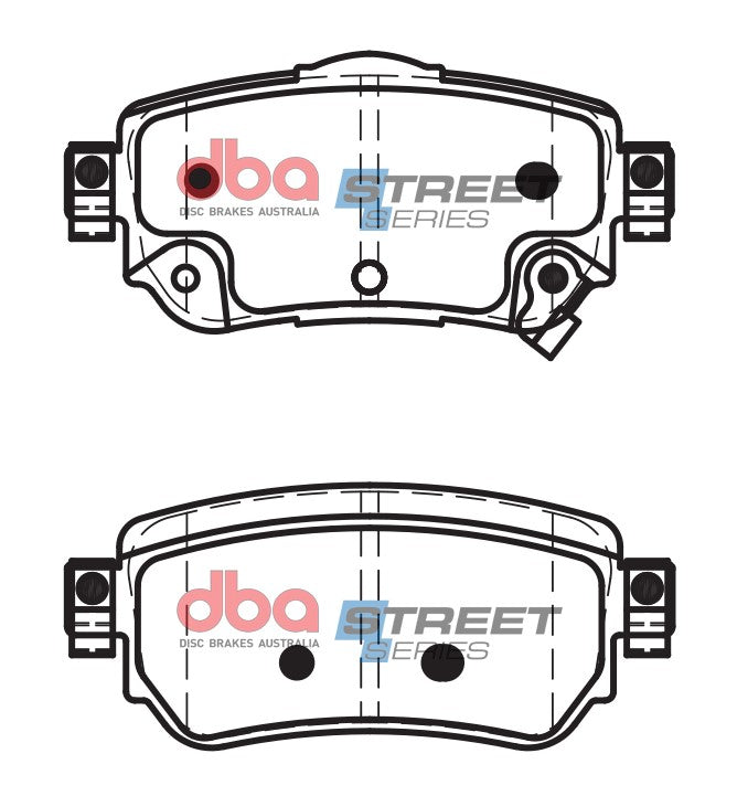 Ss Street Series Brake Pads Nissan Qashqai 2014 On Rear DB2357SS - DBA