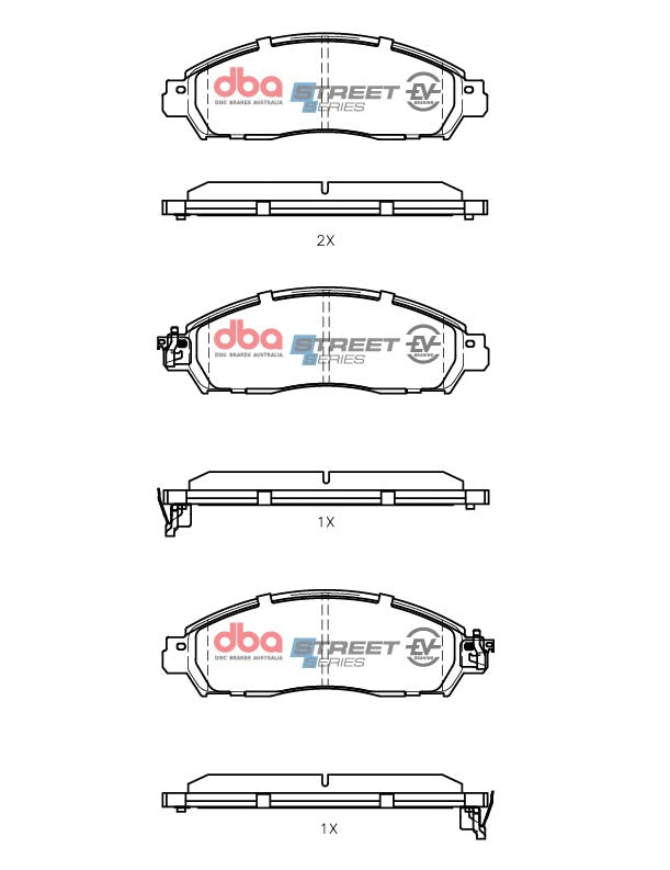 Ssev Street Series Brake Pads Nissan Leaf 2017 On Front DB2374SSEV - DBA