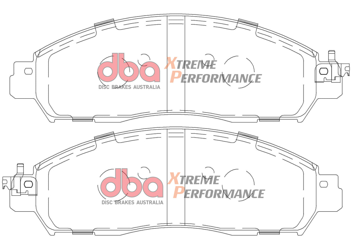 Xp Performance Brake Pads Nissan Np 300 5/2015 On Front DB2374XP - DBA