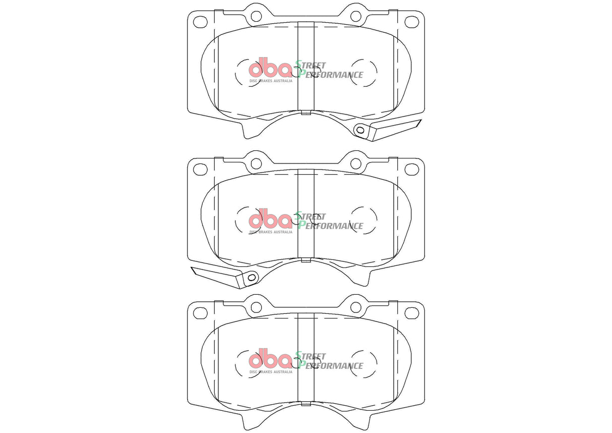 Sp Performance Brake Pads Toyota Fortuner 2015 On Front DB2380SP - DBA