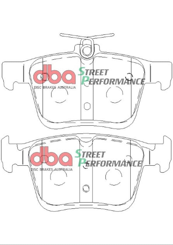 Sp Performance Brake Pads Volkswagen Golf Mk Vii Rear DB2384SP - DBA
