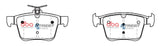 Ss Street Series Brake Pads Audi TT/A3/VOLKSWAGON Passat/Golf 2012 On Rear DB2384SS - DBA