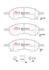 Sp Performance Brake Pads Ford Ranger/Vw Amarok 3.0L V6 2022 On Rear DB2388SP - DBA | Universal Auto Spares