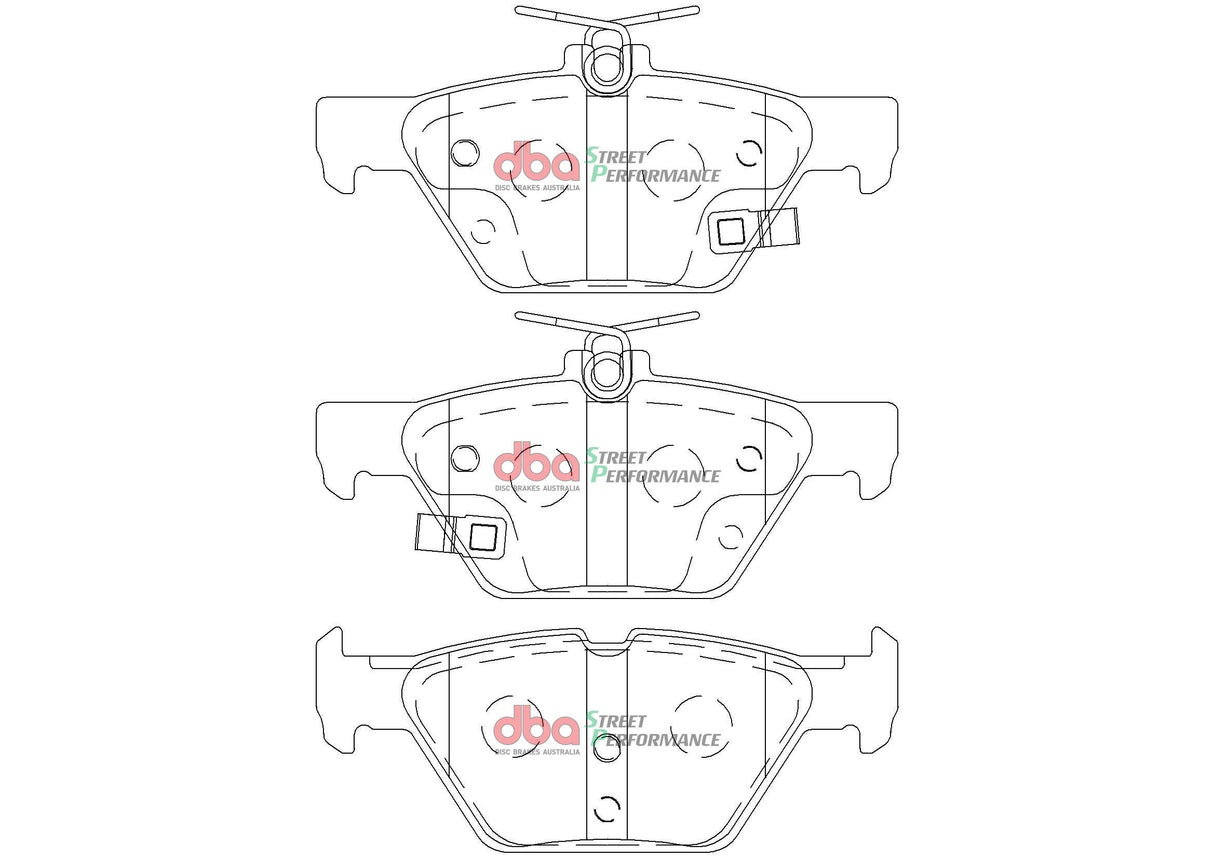 Sp Performance Brake Pads Subaru Liberty/Outback/Tribecca 2015 On Rear DB2398SP - DBA
