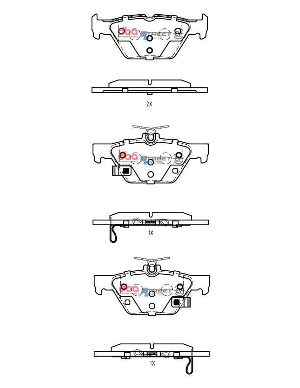 Ssev Street Series Brake Pads Subaru Forester Hybrid/Ex Hybrid 2019 On Rear DB2398SSEV - DBA