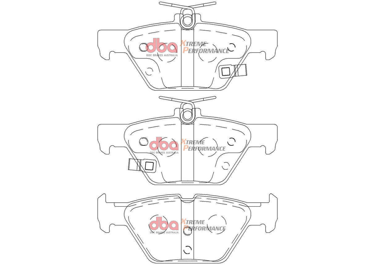 Xp Performance Brake Pads Subaru Liberty/Outback/Tribecca 2015 On Rear DB2398XP - DBA