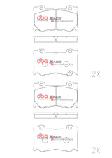 Race Brake Pads Nissan Skyline 370Z Z/Inifinti Fx G M Q Series. 2008 -> Front DB2400RP - DBA | Universal Auto Spares