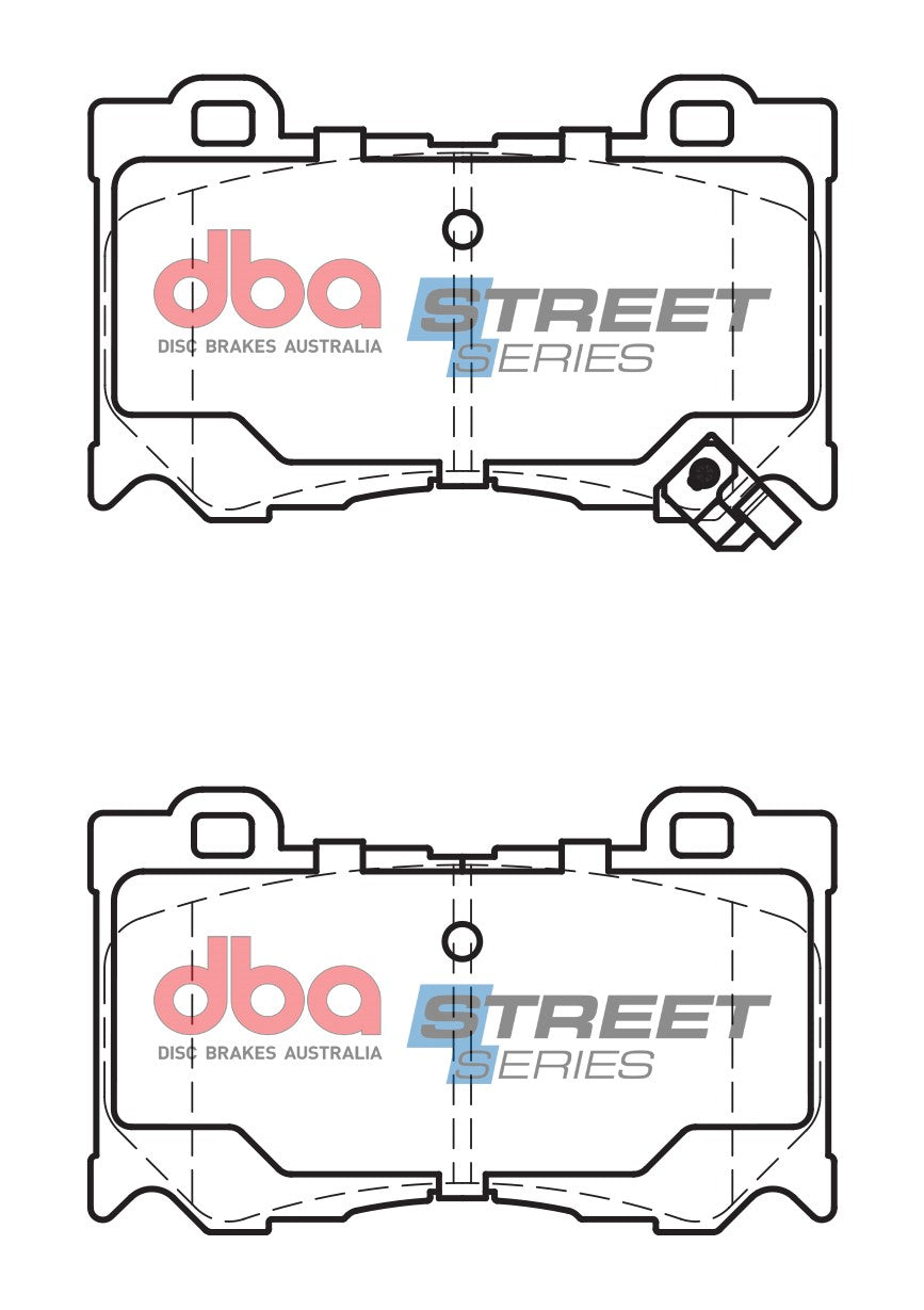 Ss Street Series Brake Pads Nissan 370Z/INFINITY 2008 On Front DB2400SS - DBA