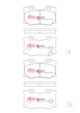 Race Brake Pads Nissan 370Z Z Akebono Caliper Rear DB2401RP - DBA | Universal Auto Spares