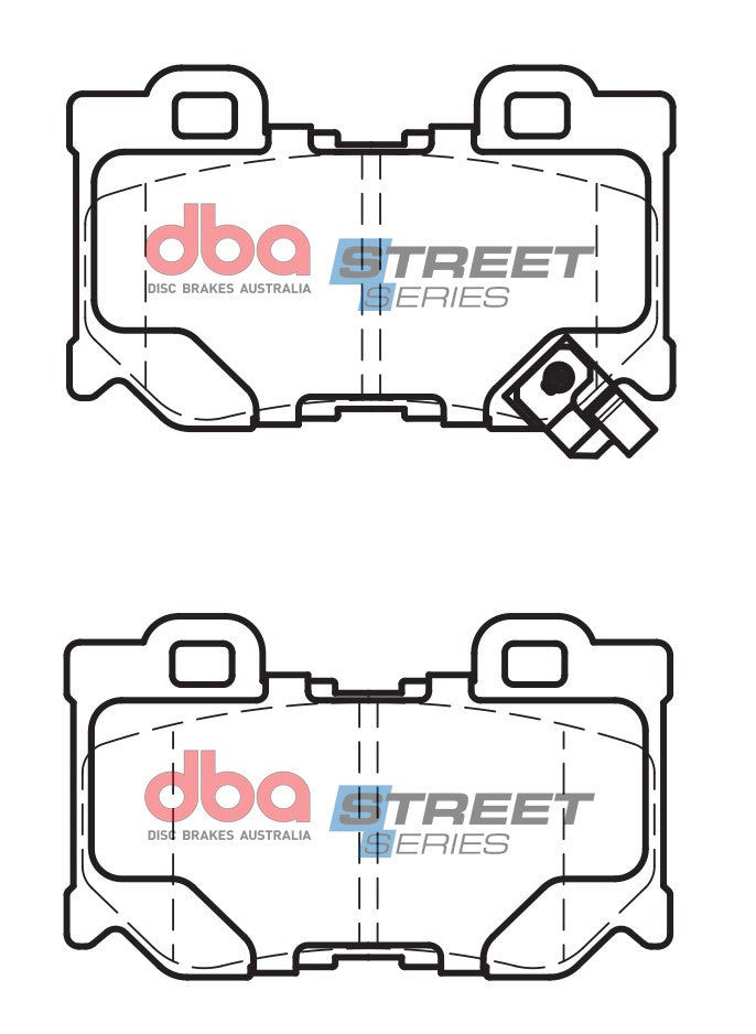 Ss Street Series Brake Pads Nissan 370Z/INFINITY 2008 On Rear DB2401SS - DBA