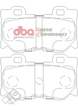 Xp Performance Brake Pads Nissan 370Z Akebono Caliper Rear DB2401XP - DBA | Universal Auto Spares