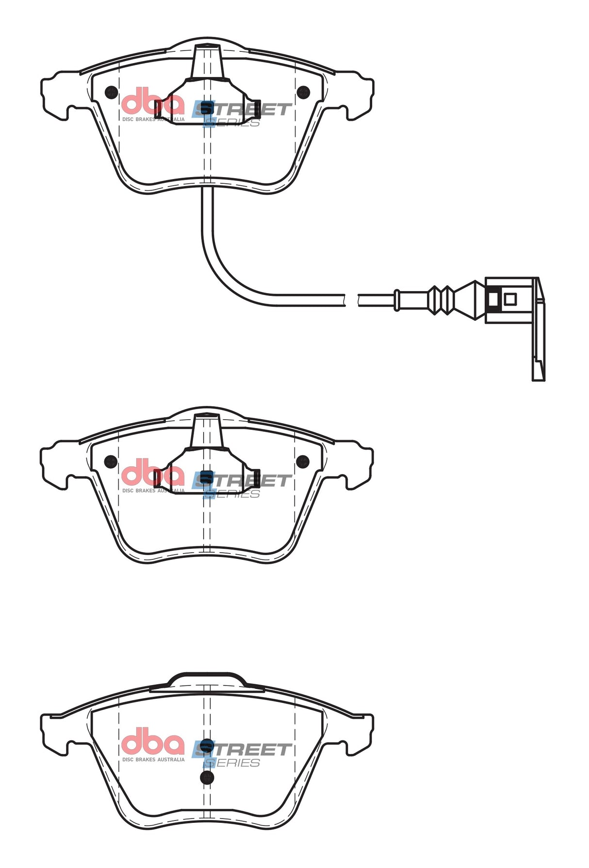 Ss Street Series Brake Pads Audi/Volkswagon Scirocco 2008 On Front DB2402SS - DBA