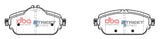 Ss Street Series Brake Pads Mercedes-Benz C Class 2013 On Front(suits Wear Sensor DBAWS1111 ) DB2403SS - DBA | Universal Auto Spares