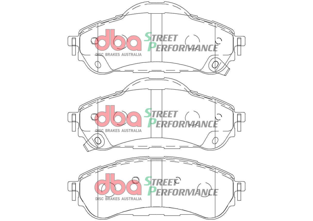 Sp Performance Brake Pads Ford Everest 7/2015 On Rear DB2411SP - DBA