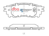 Ssev Street Series Brake Pads Lexus Hybrid RX450H & HI/NX300H 2014 On F/Toyota Alphard Hybrid 2015 On/Toyota DB2419SSEV - DBA | Universal Auto Spares